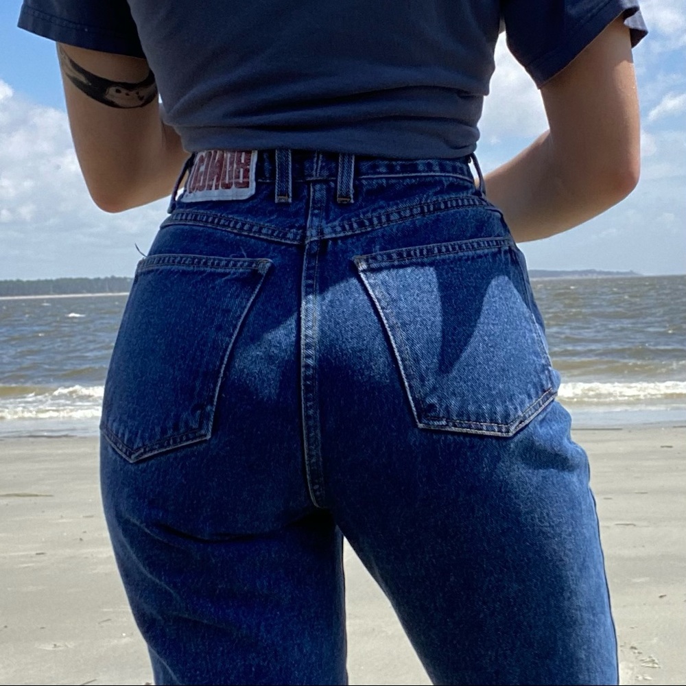 Vintage Dark Wash Tapered BONGO Jeans (80s)